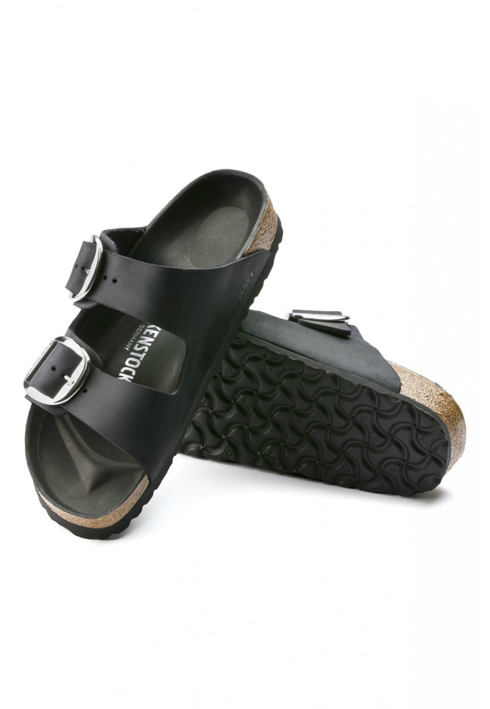 Черные классические сандалии