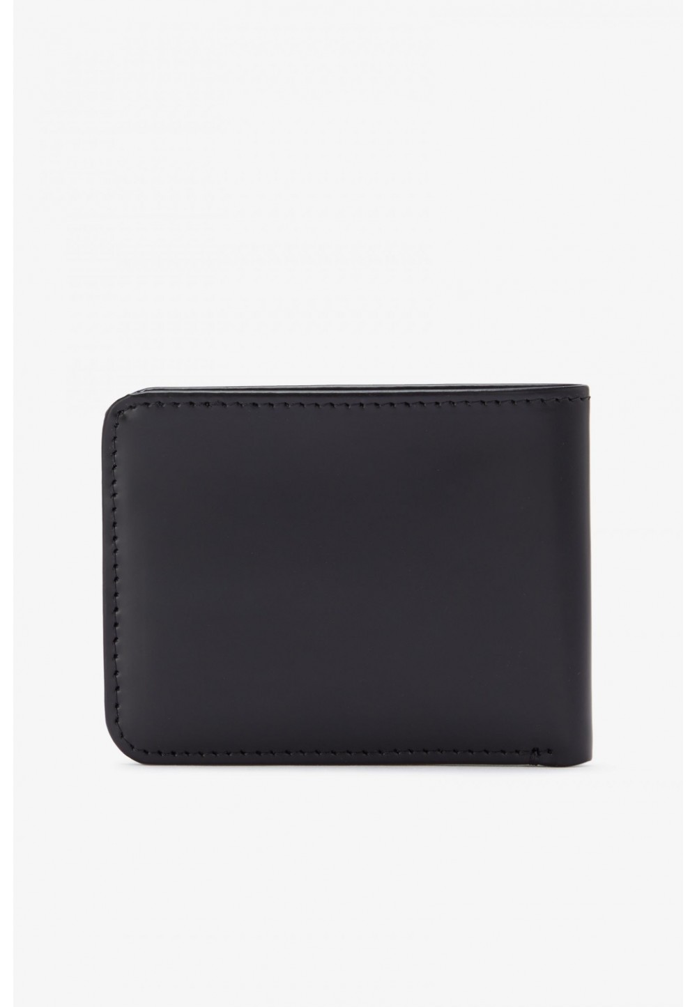 Чорний гаманець з матової шкіри 