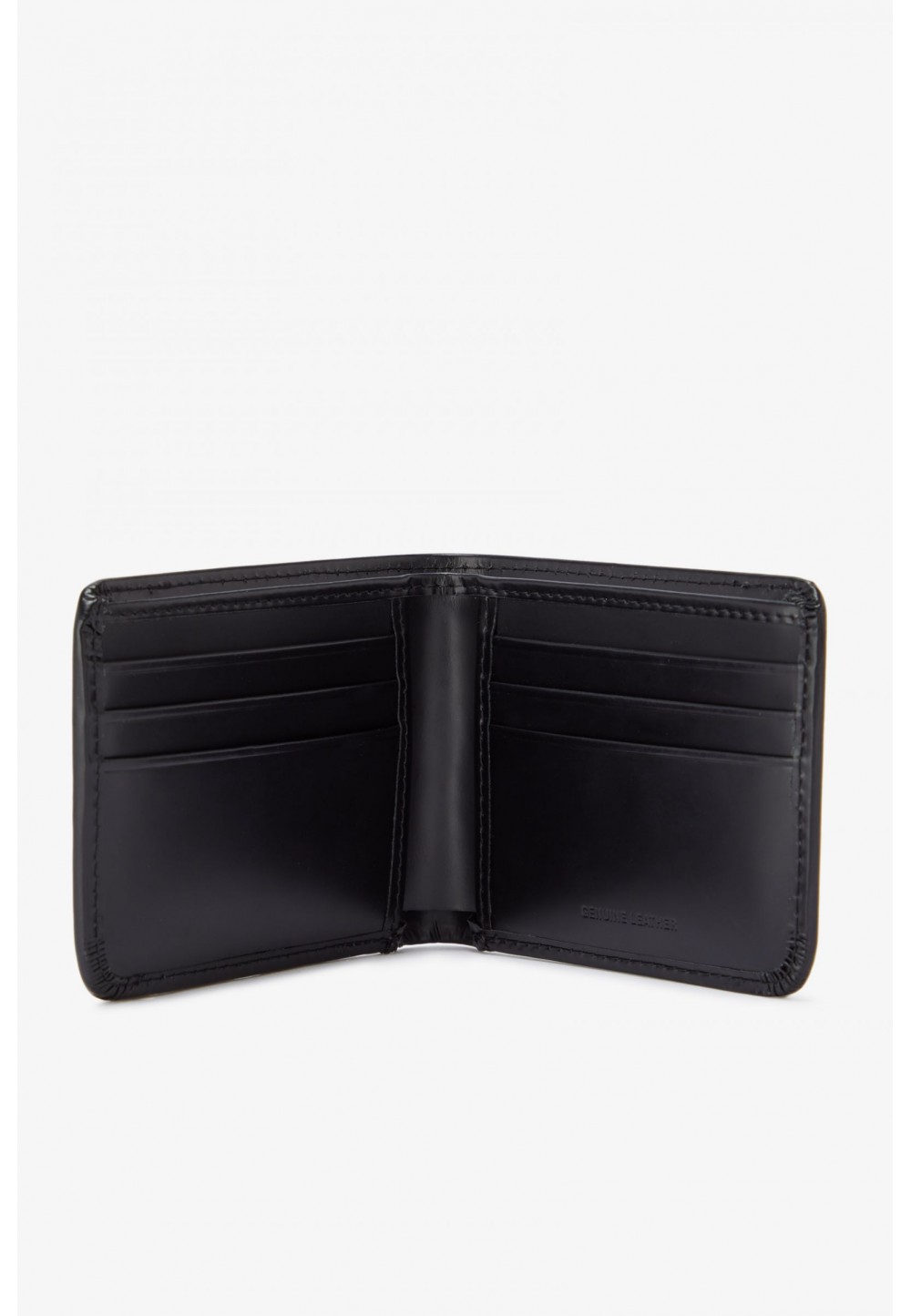 Чорний гаманець з матової шкіри 
