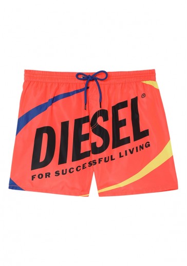 Яркие пляжные шорты с логотипом 