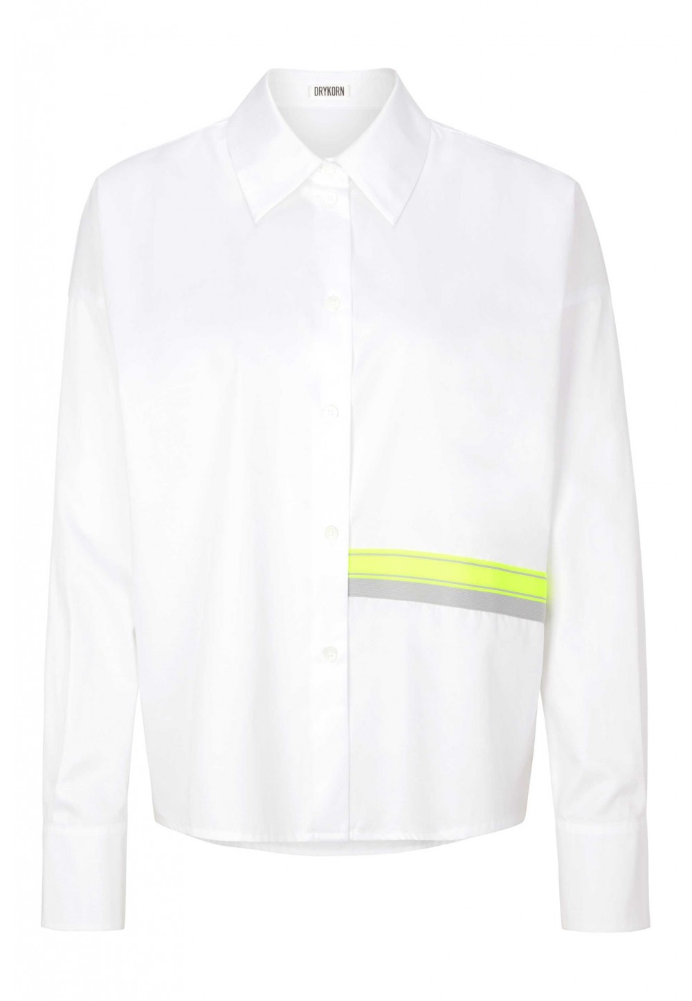 Біла блуза на ґудзиках