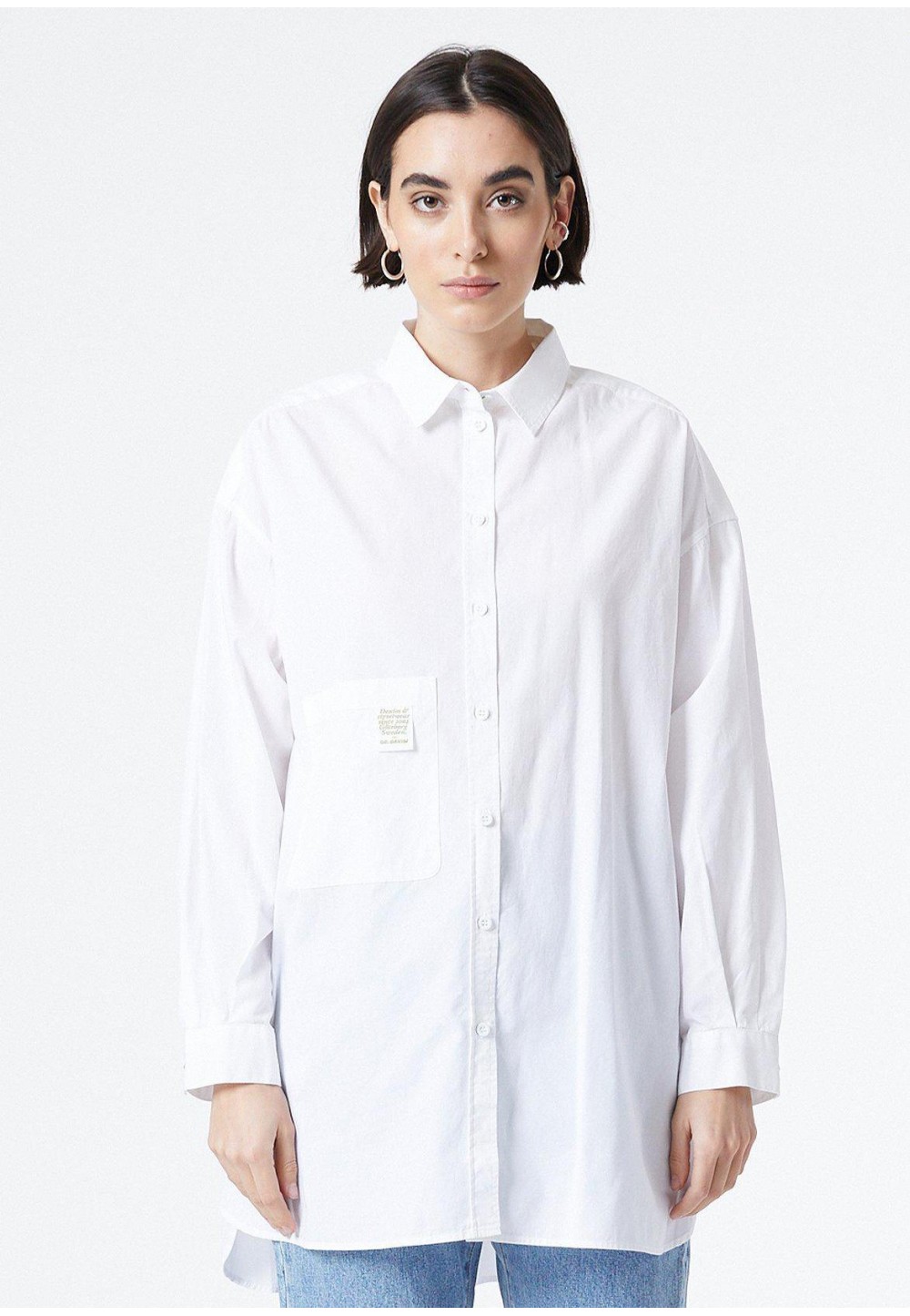 Белая женская рубашка Vanga