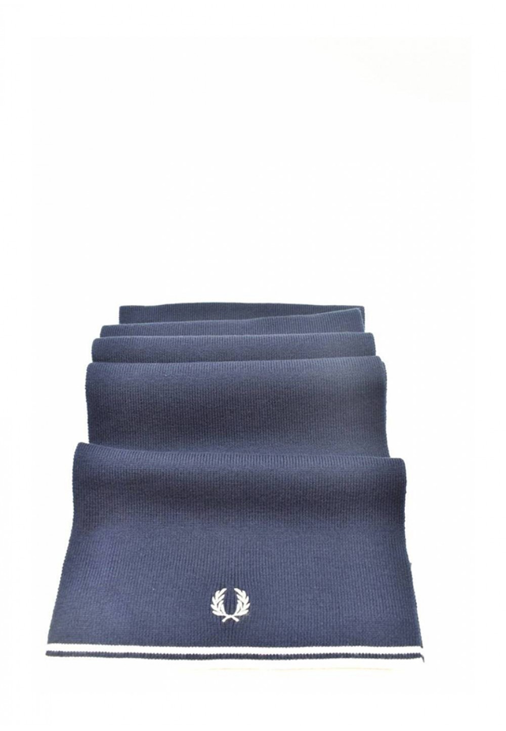 Темно-синий шарф с логотипом 