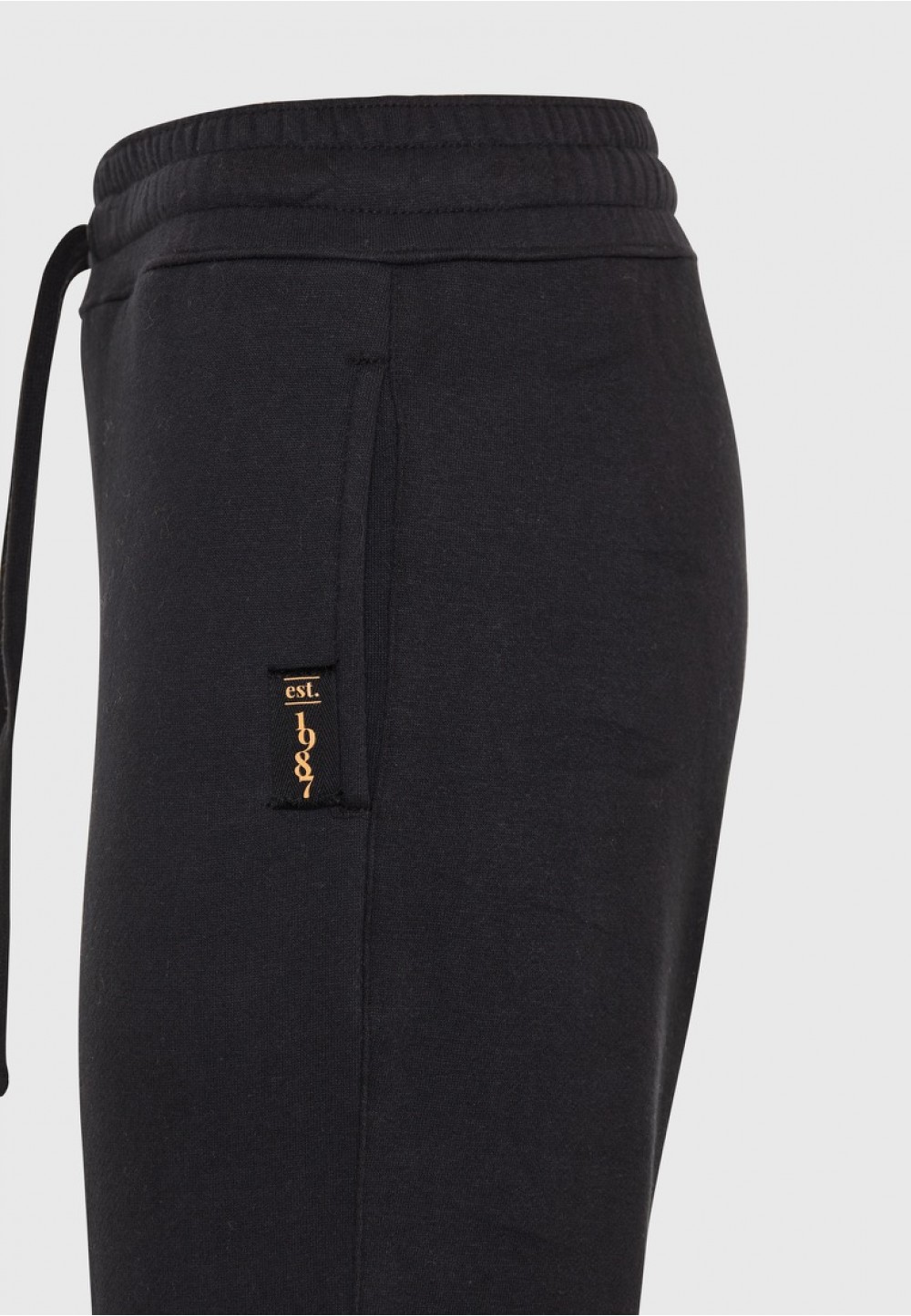Женские спортивные брюки Funky Buddha с эластичной резинкой черного цвета