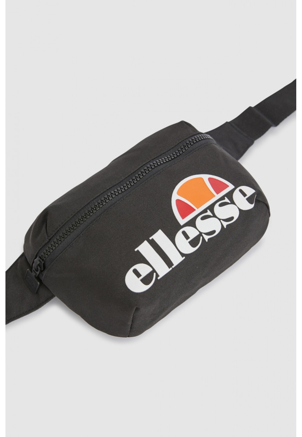 Чорна сумка на пояс з логотипом
