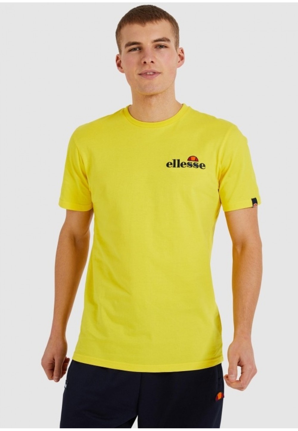 Жовта футболка з графічним принтом на спині