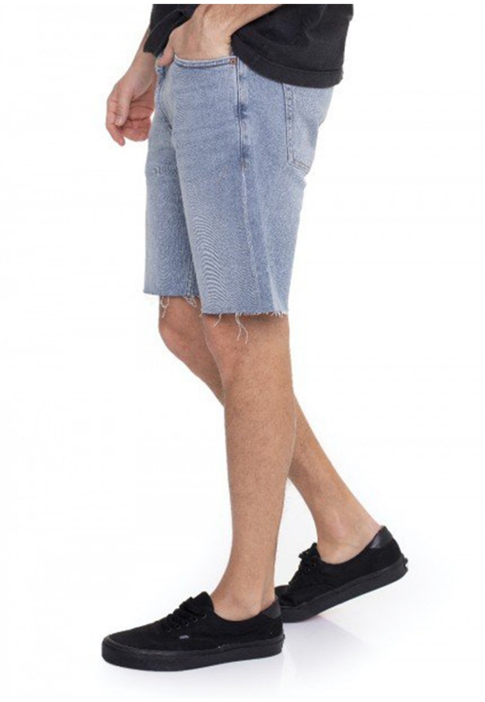 Мужские джинсовые шорты средней длины 