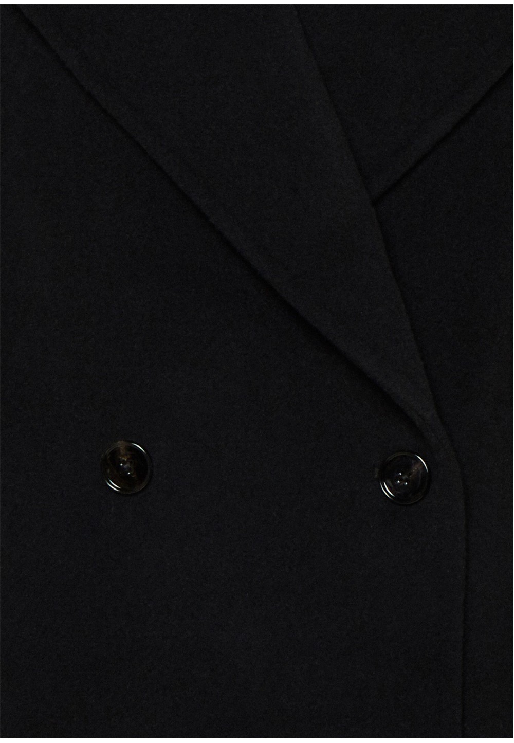 Классическое черное пальто oversize