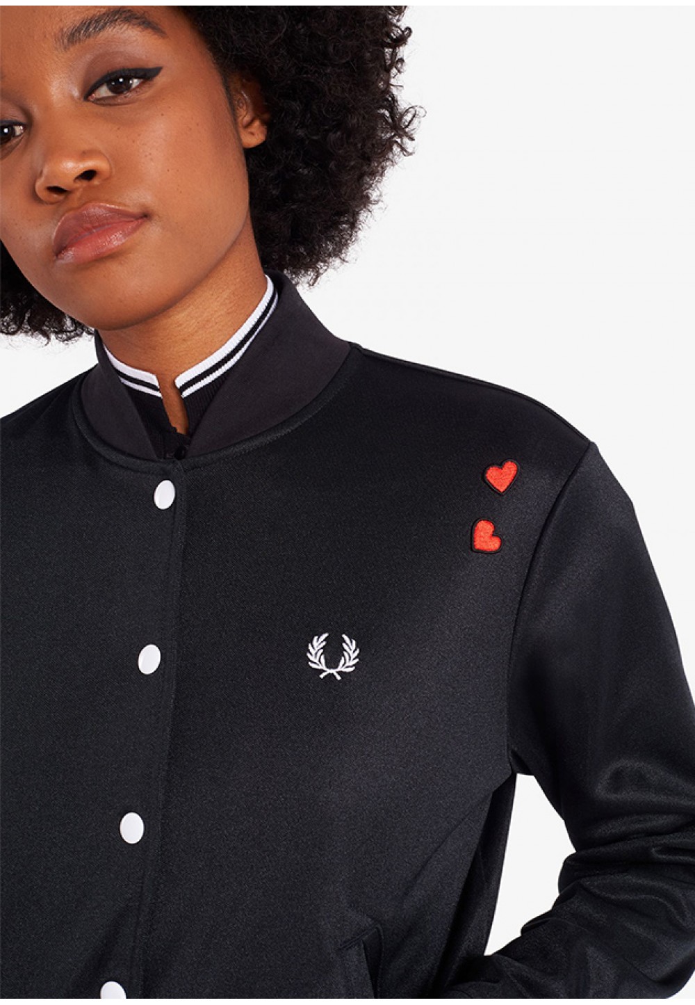 Женская куртка-бомбер с логотипом на спине
