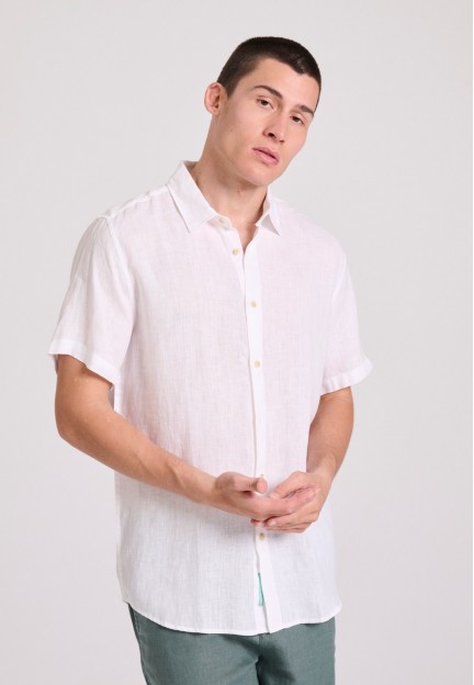 Мужская  летняя рубашка с короткими рукавами