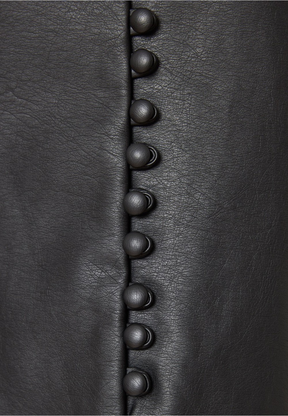 Черная мини-юбка из эко-кожи