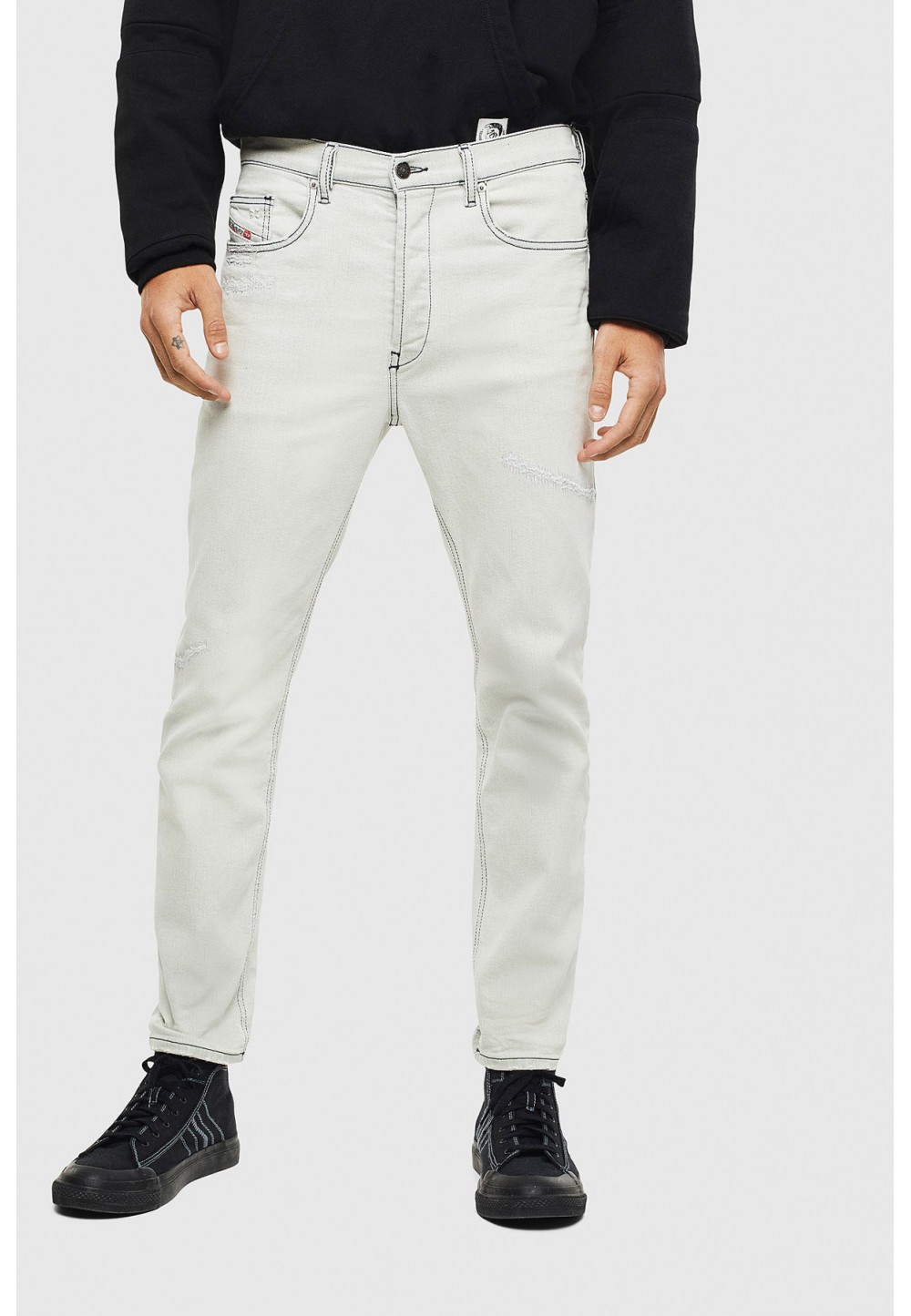 Чоловічі білі джинси