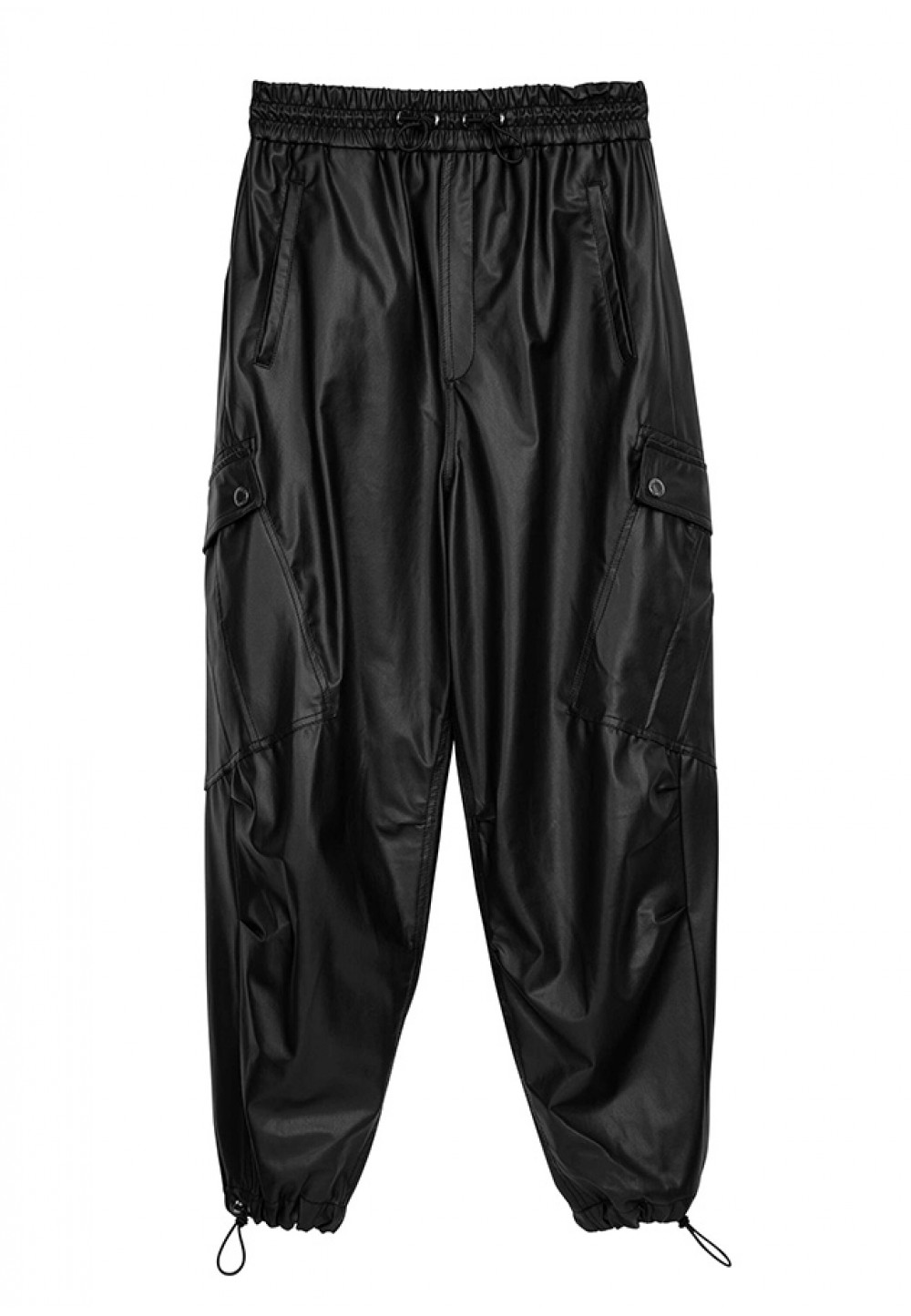 Стильные укороченные брюки черного цвета 