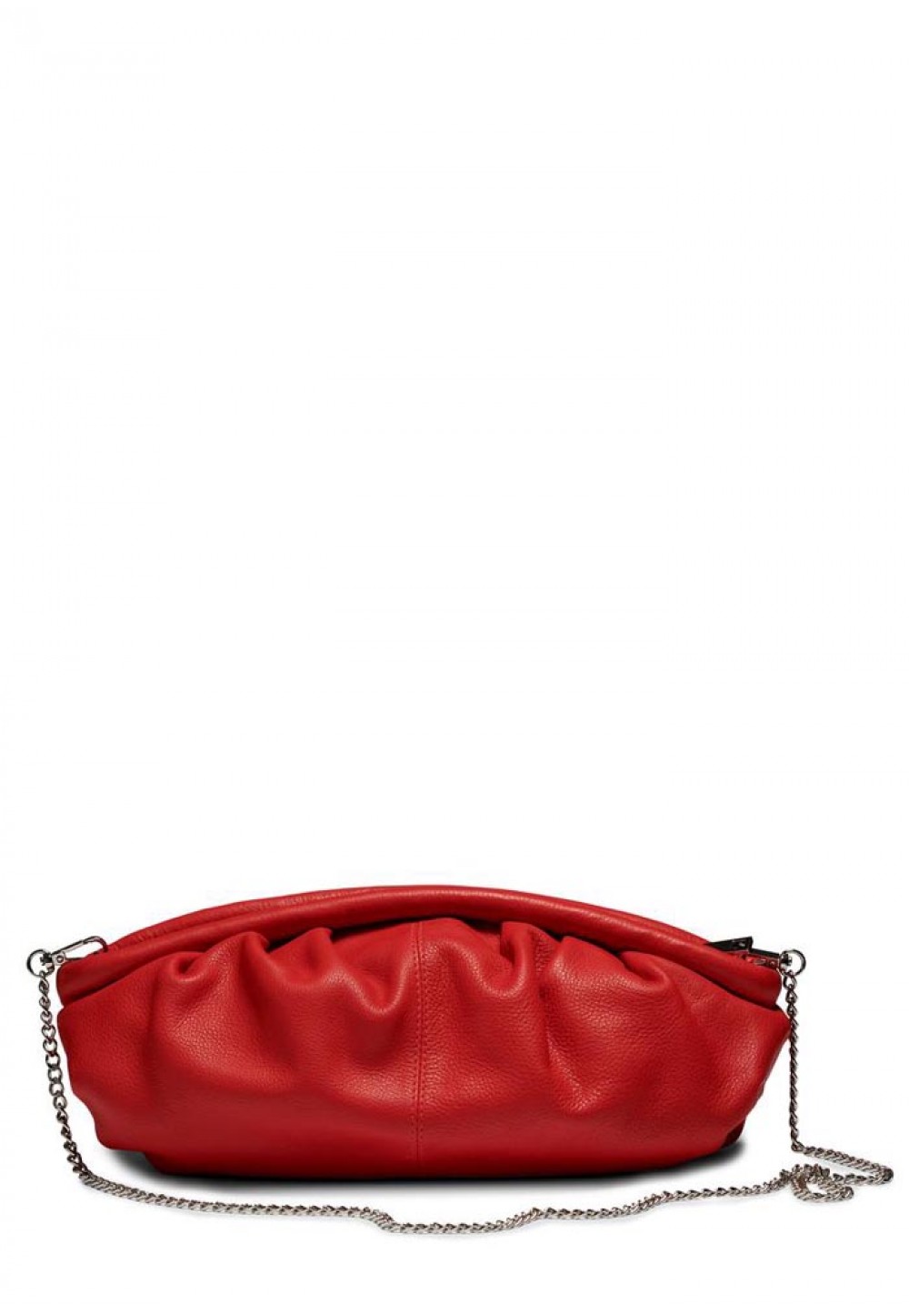 Стильна червона жіноча сумка Lin organic leather w. thin chain
