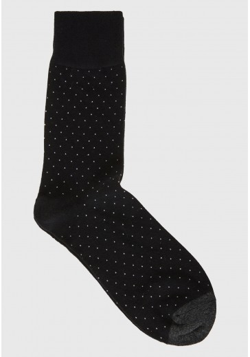 Мужские носки черного цвета с принтом