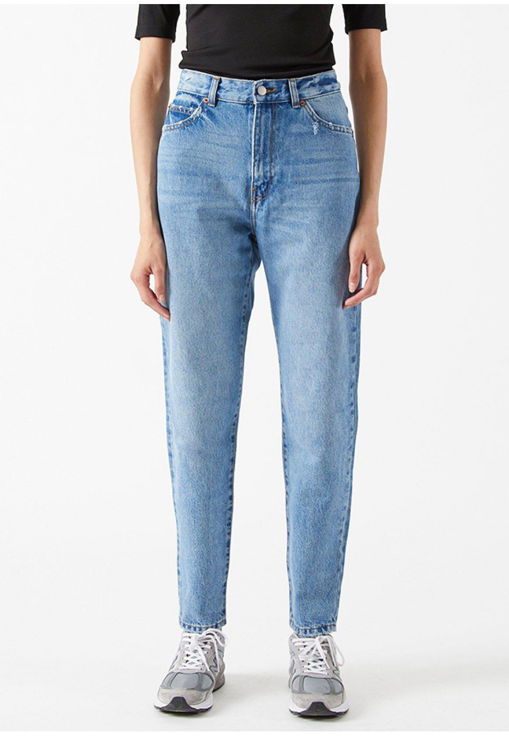 Стильные женские джинсы с высокой талией 