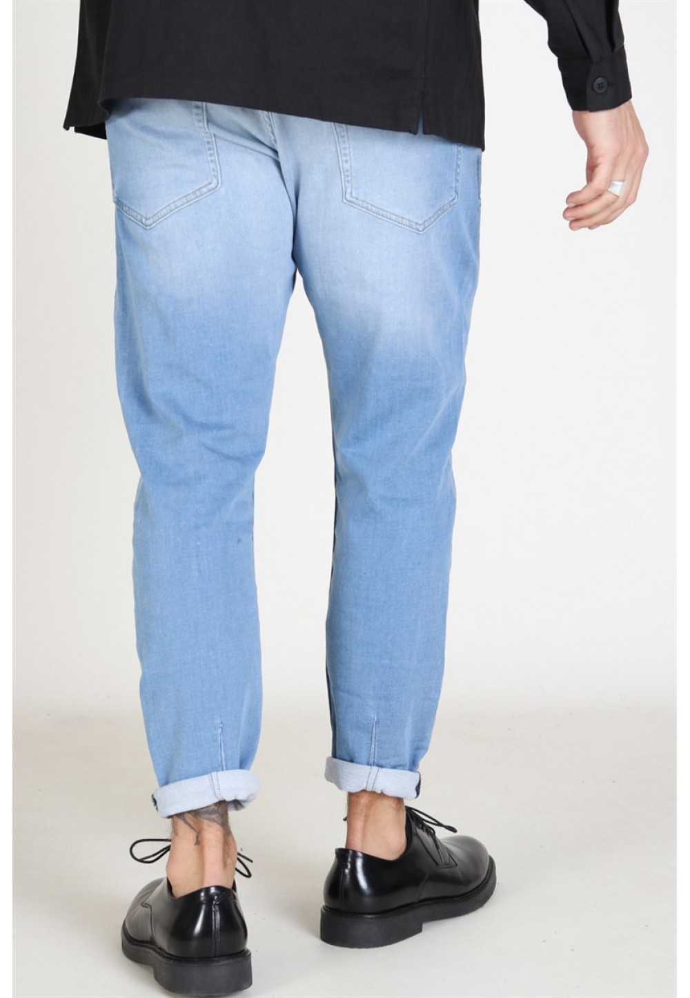 Голубые джинсы расслабленного кроя Alex K2060
